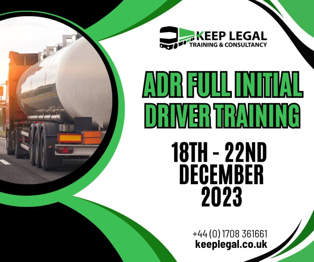 december adr driver training course